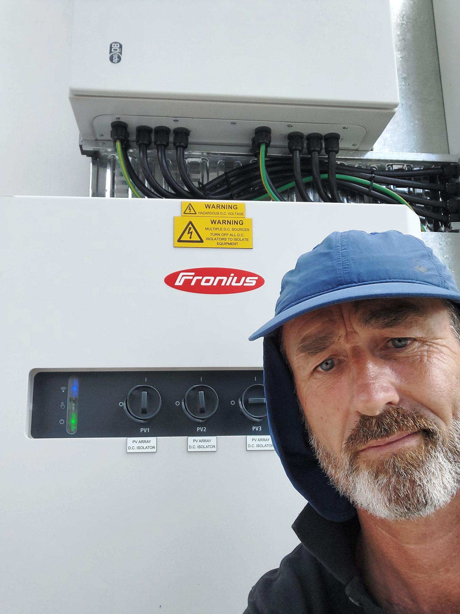Commercial Fronius solar inverter installed by a Sun Connect Solar electrician in the Northern Rivers