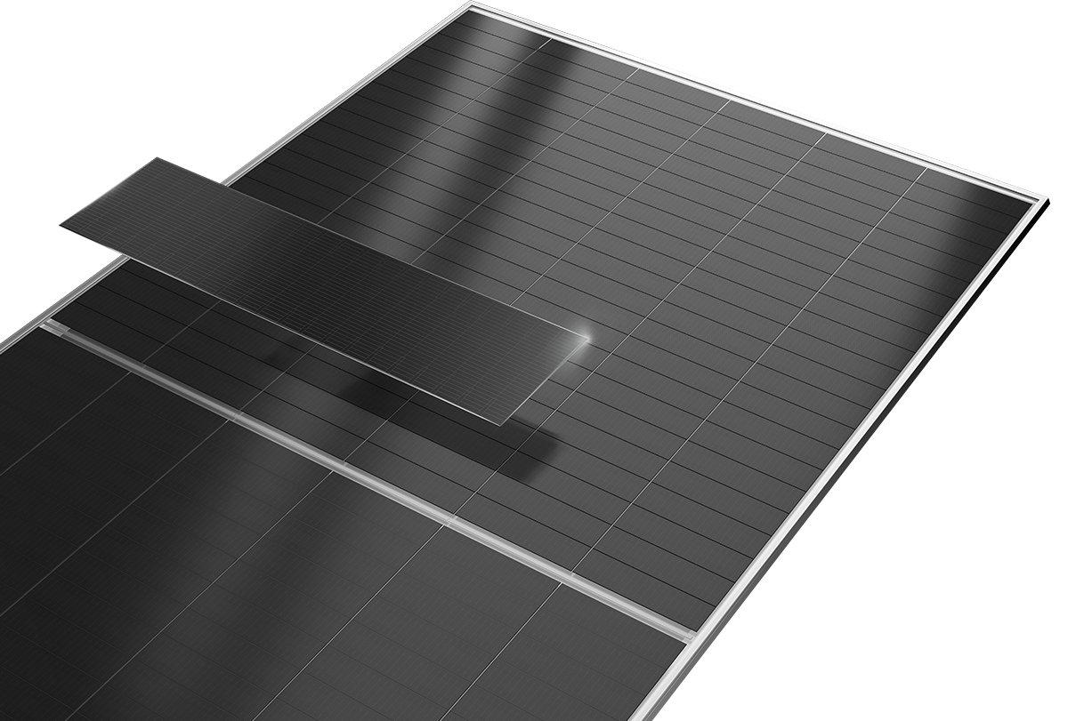 Jinko Tiger Neo N-type TOPCon solar panel close-up (Jinko product image)